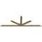 Ekena Millwork Saratoga Rough Sawn Timber Gable Bracket, Douglas Fir, 96"W x 32"H x 2"D x 4"F, 8/12 Pitch GBW096X32X0204SAR00RDF - alternate 4